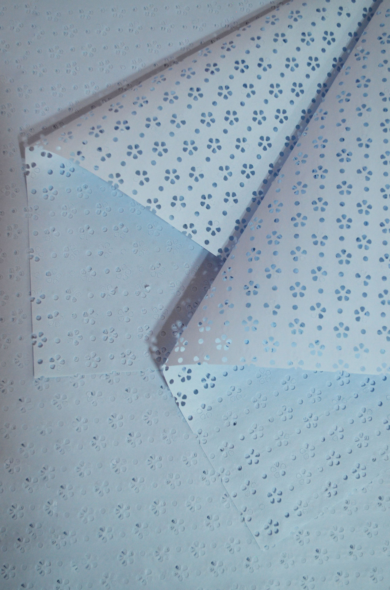 Papel picado Azul claro